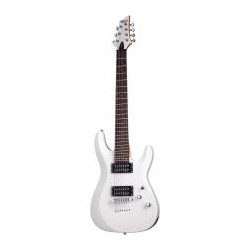 Guitarra Eléctrica Schecter C 7 Deluxe Blanco Satinado Issccc7deluxeswt