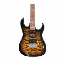 Guitarra Eléctrica Ibanez Guitarra Electrica Ibanez ''Gio Rg''ambar Transparente Sombreado Negro Mod. Grx70qa Sb 8202735
