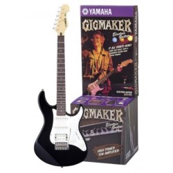 Guitarra Eléctrica Yamaha Paquete De , Amplificador Y Accesorios, Caratula Blanca Color Negro Geg112gpiibl02