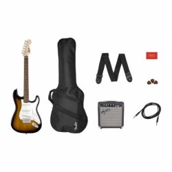Guitarra Eléctrica Squier Stratocaster Pack, Laurel Fingerboard, Gig Bag, 10G 120V Brown Sunburst 0371823032