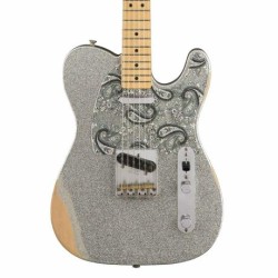 Guitarra Eléctrica Fender Brad Paisley Road Worn Telecaster Silver Sparkle 0145902317